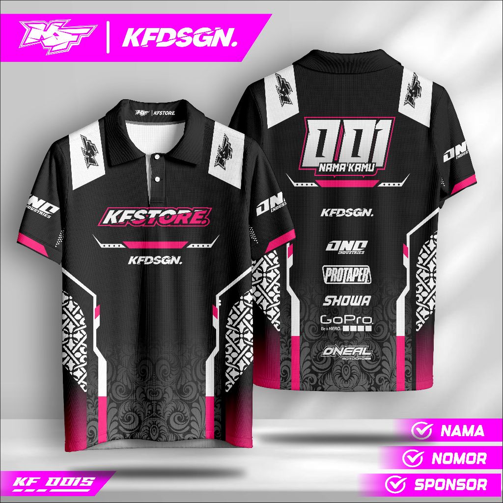 Jersey Drag Bike Custom – Bisa Nama Sendiri | Baju Balap Full Print Premium