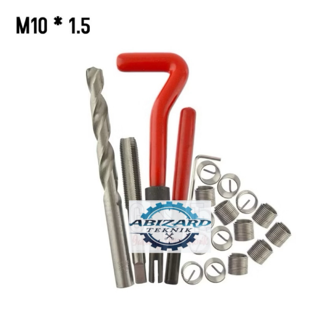recoil set drat baut 14 kasar. M10×1.5 set tap bor handle dll.repairt drat per rusak