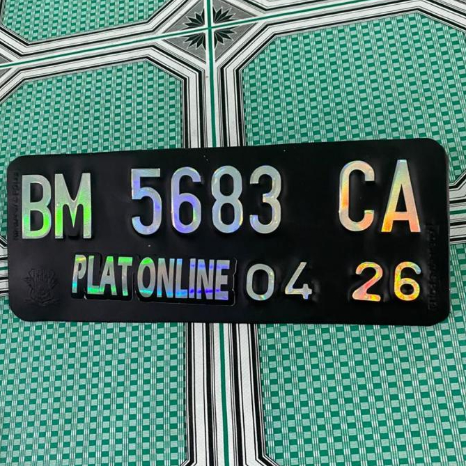SENG PLAT MOTOR HITAM STANDAR NOMOR PLAT KORLANTAS PLAT LOGO KORLANTAS