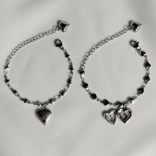 Gelang 'Secret Garden' Locket | Gelang locket rantai custom photos