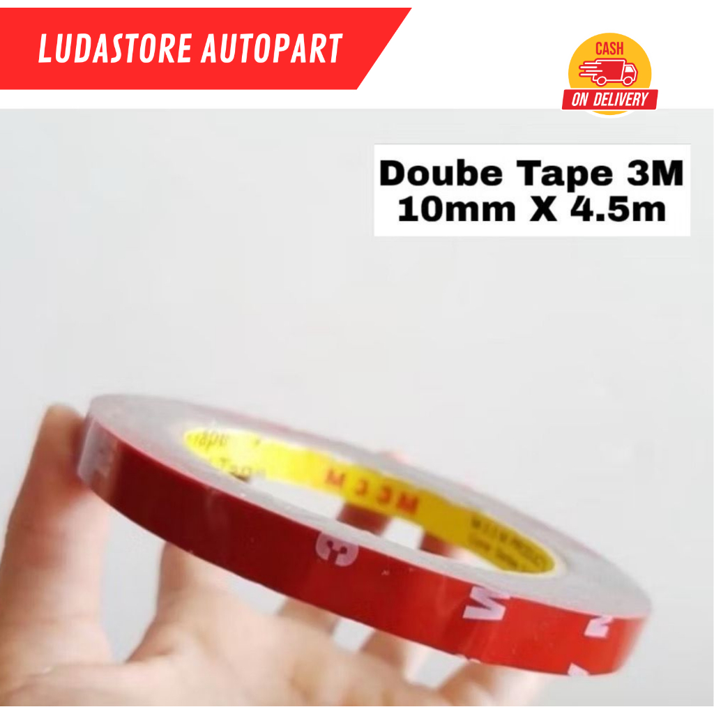 Double Tape 3M Foam 10 Mm X 4.5 Meter / Double Tape 3M Super Kuat