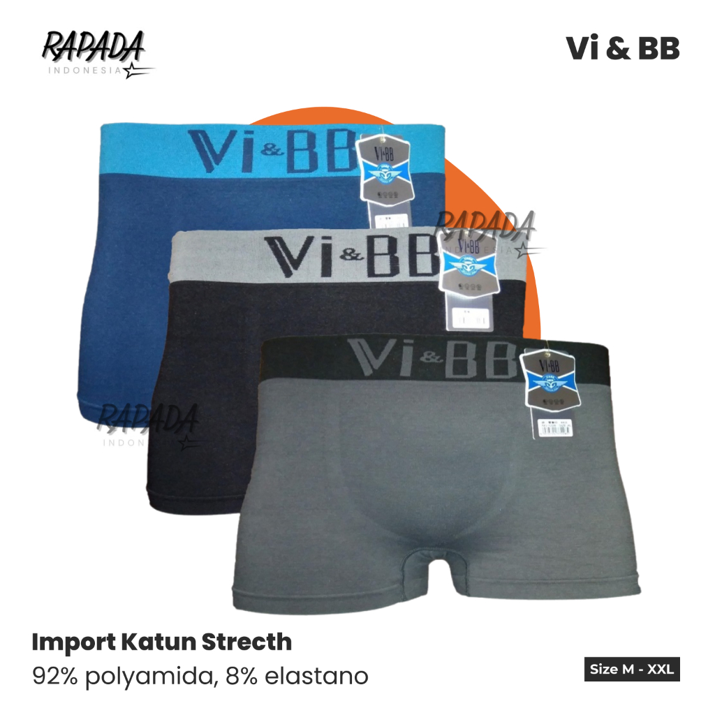TERLARIS...3 Pcs CELANA DALAM PRIA BOXER V.BB/BOXER PRIA/CELANA DALAM MODEL BOXER