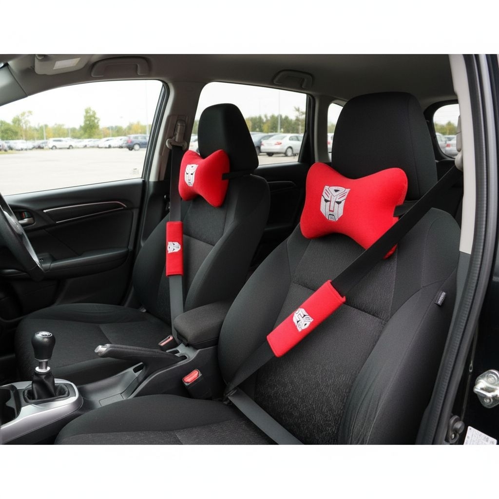 Bantal mobil leher car seat headrest Transformers