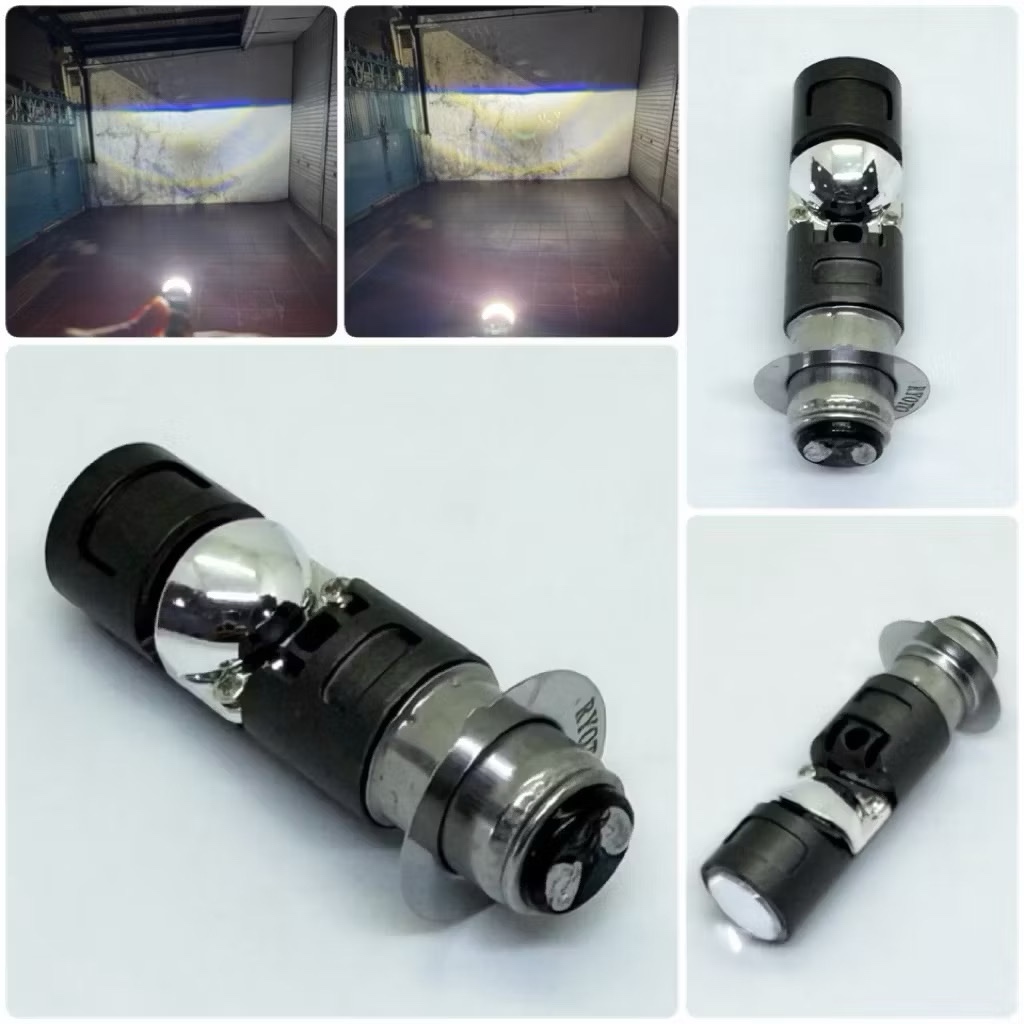 Lampu Led Utama H6 Flat Cut Universal Modelan Cahaya Biled RHD