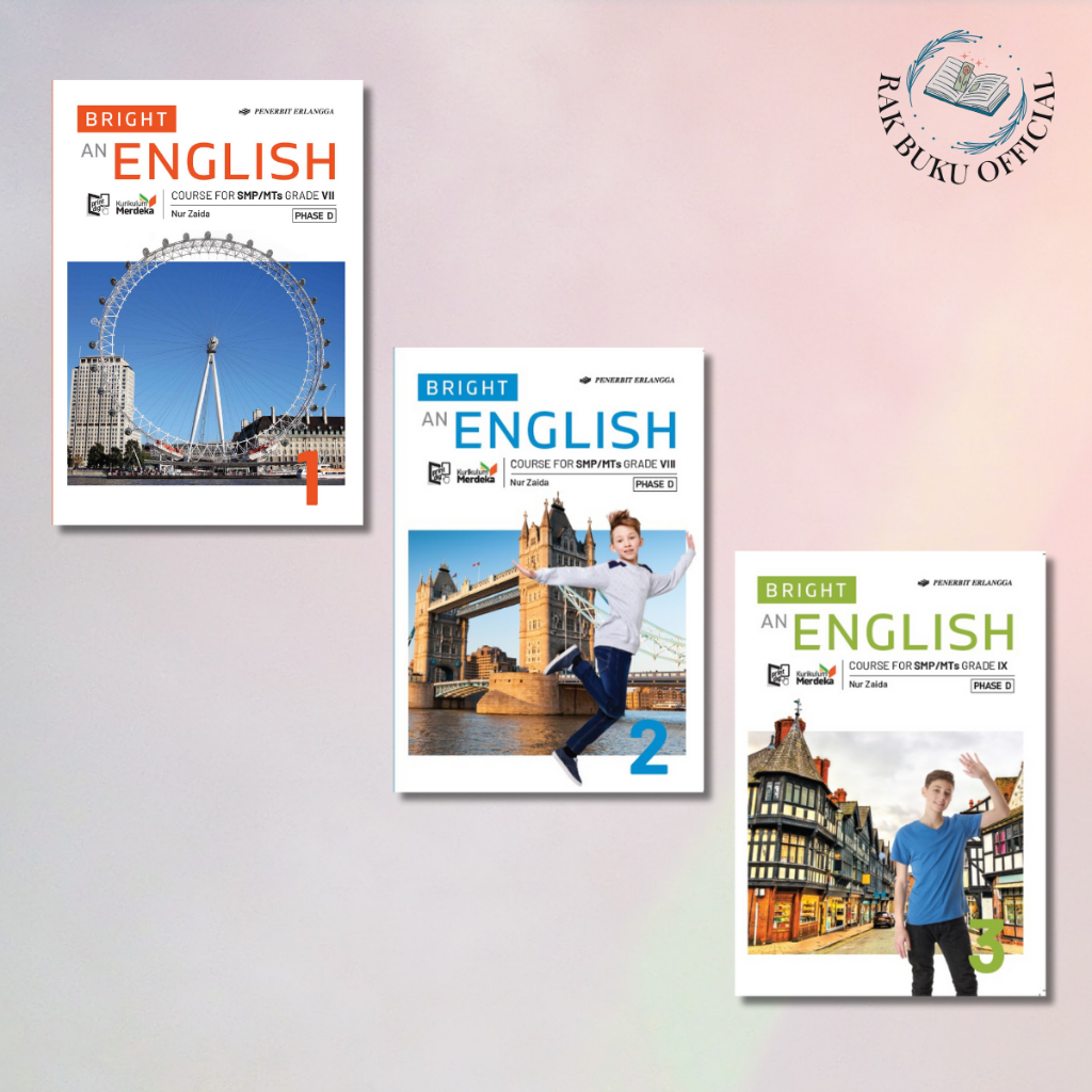 BUKU BRIGHT AN ENGLISH COURSE FOR SMP/MTS KLS 7, 8 & 9/KM PENERBIT ERLANGGA