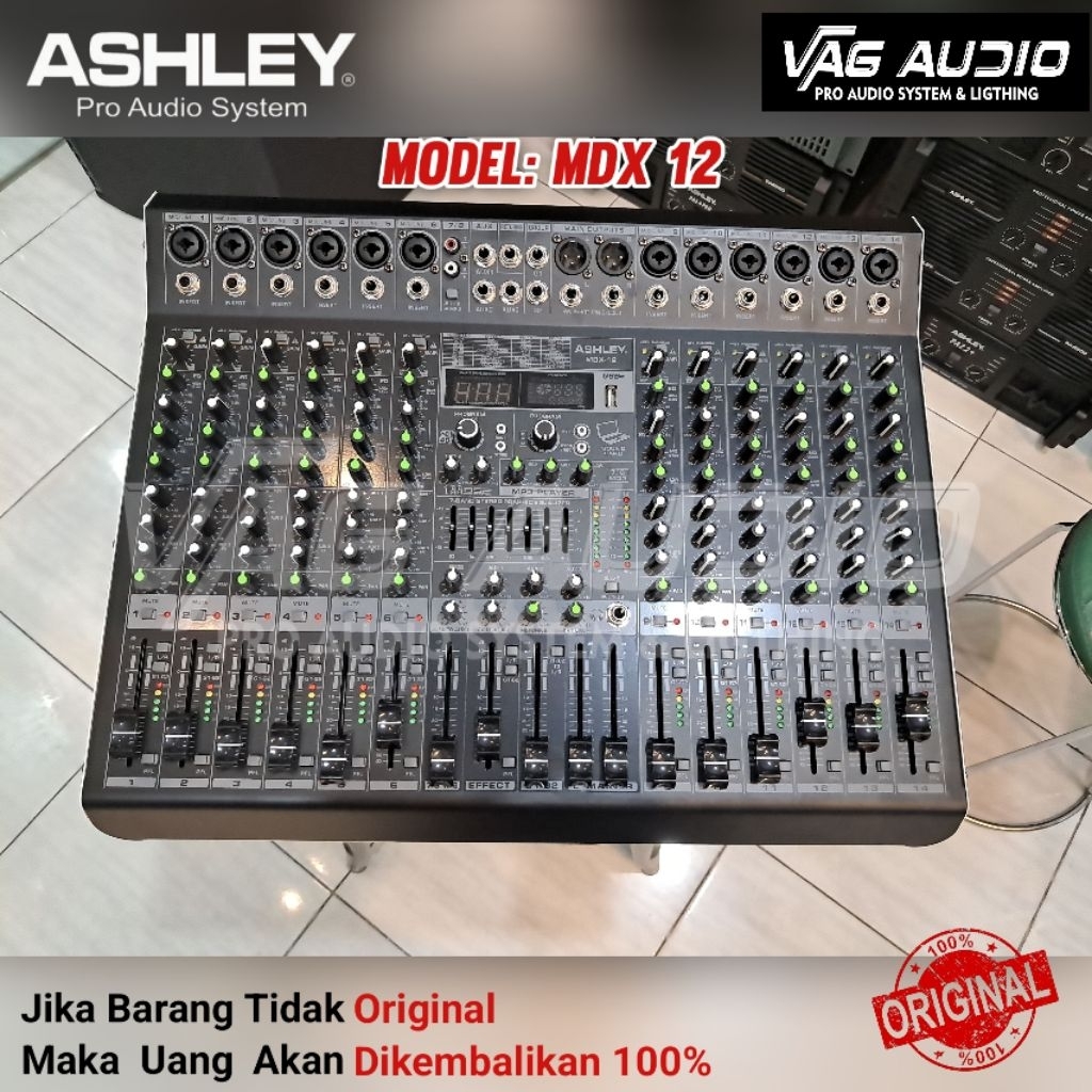 MIXER ASHLEY MDX-12, MIXER 12 CHANNEL MDX12