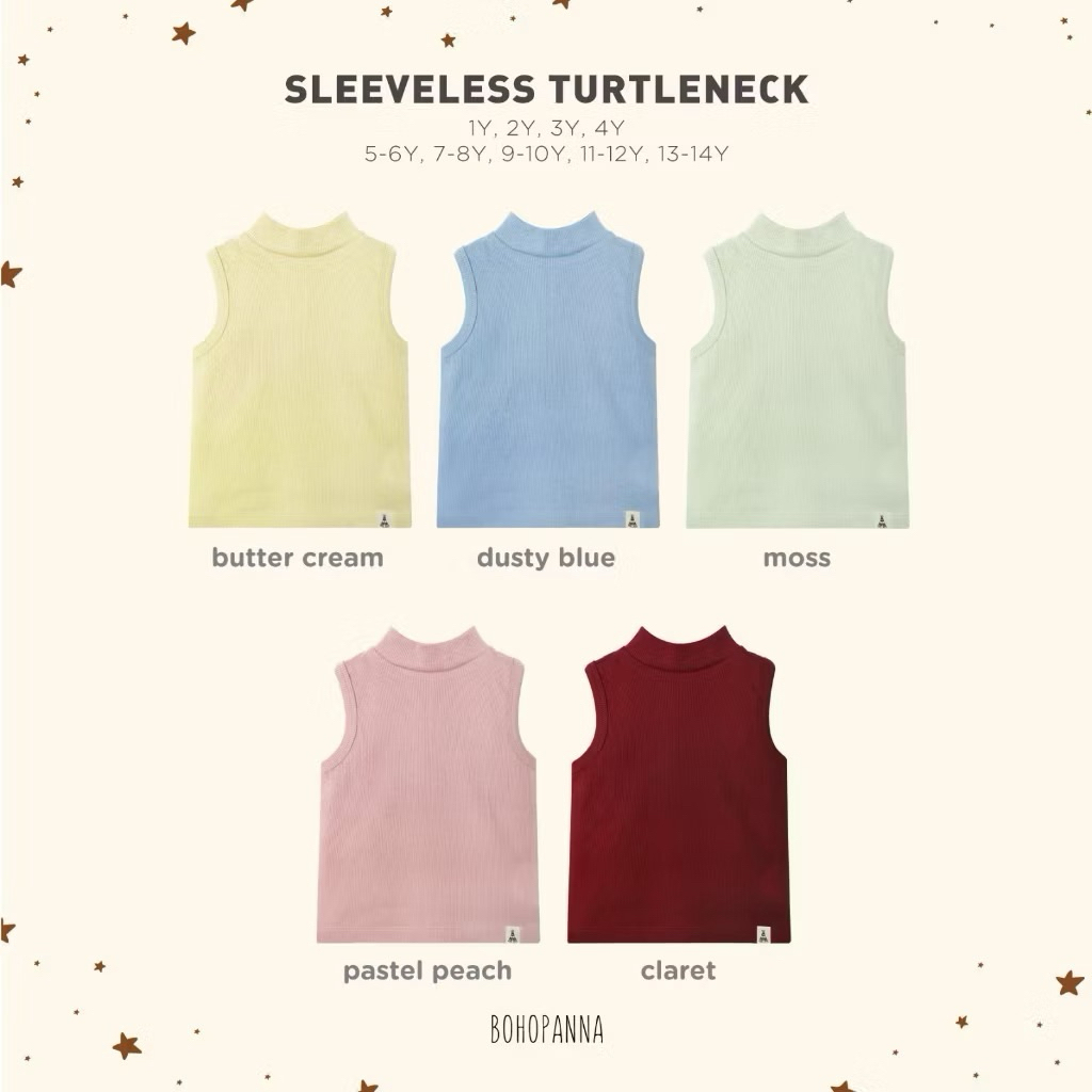 BOHOPANNA SLEEVELESS TURTLENECK