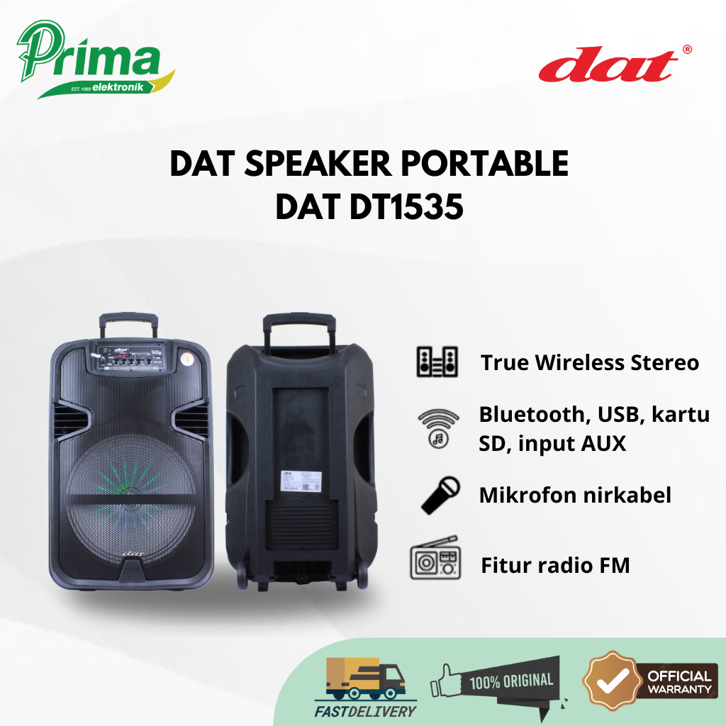 DAT DT1511 15 INCH SPEAKER AKTIF GARANSI
