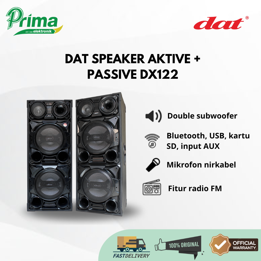 DAT DX122 12 INCH SPEAKER AKTIF GARANSI