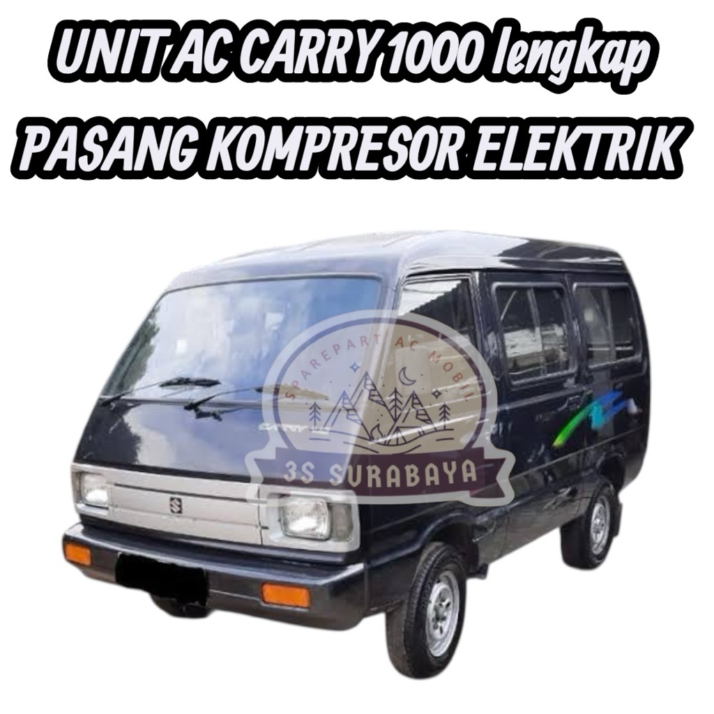 Unit ac Lengkap Carry 1000 Pasang kompresor elektrik Ac mobil Tinggal Pasang (Baru/New)