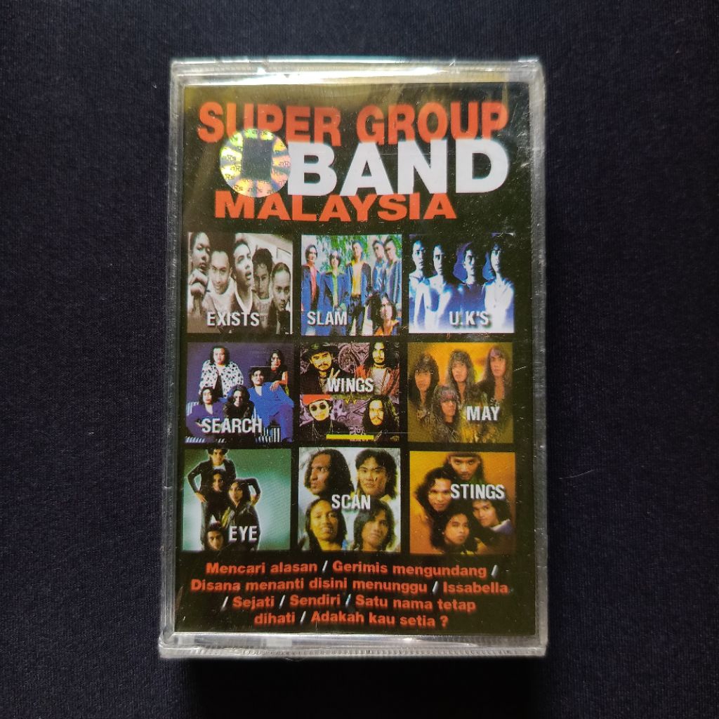 Kaset V/A (Exists, Slam, Search, etc) - Super Group Band Malaysia (Sealed)