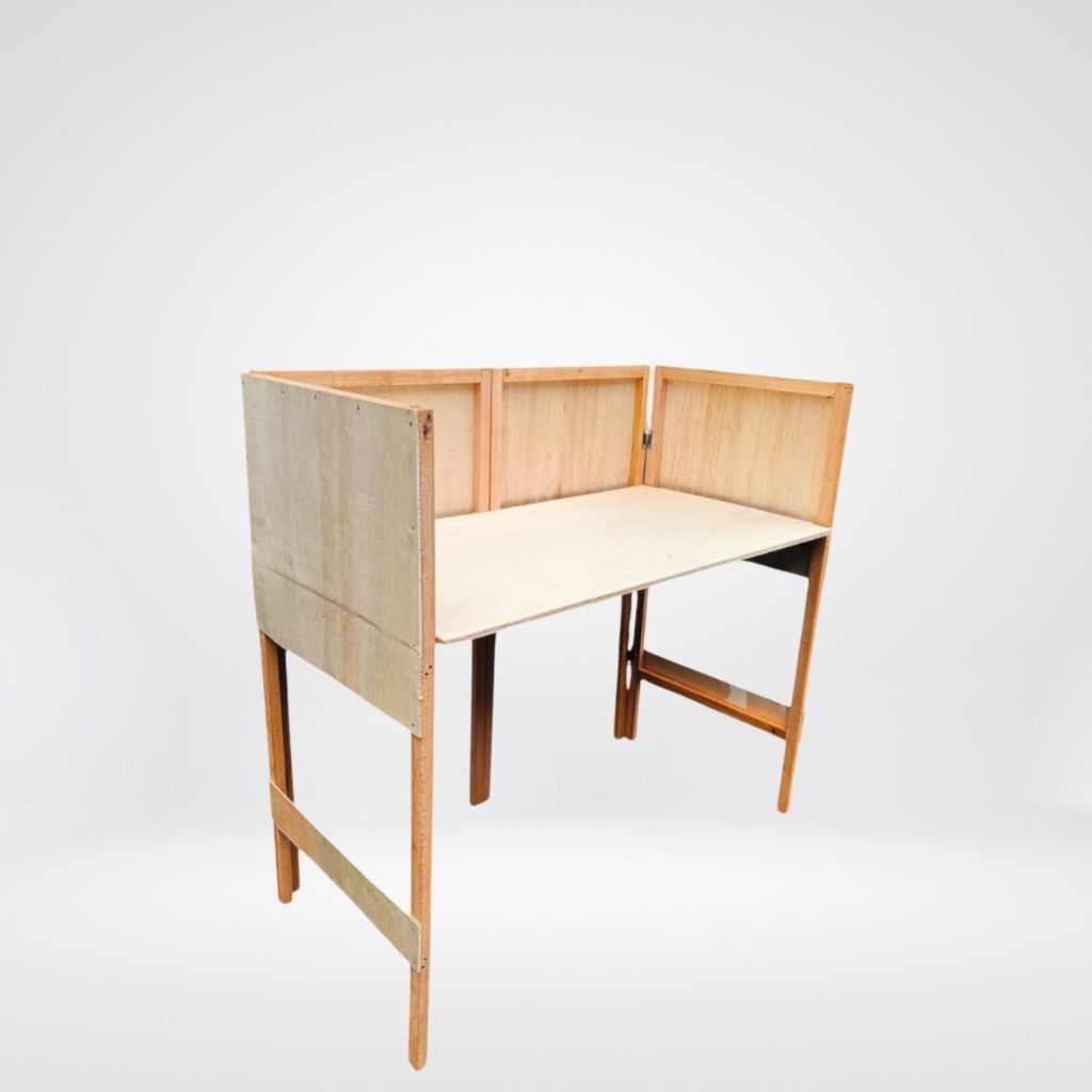 Woodloka Meja Kompor 2 Tungku Portable / Meja Kompor Lipat Untuk Jualan - Rangka Kayu & Hollow