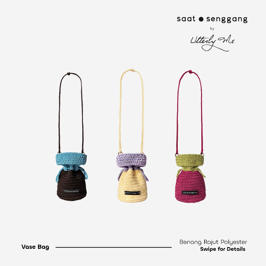 Saat Senggang Koleksi Sekuntum - Vase Bag