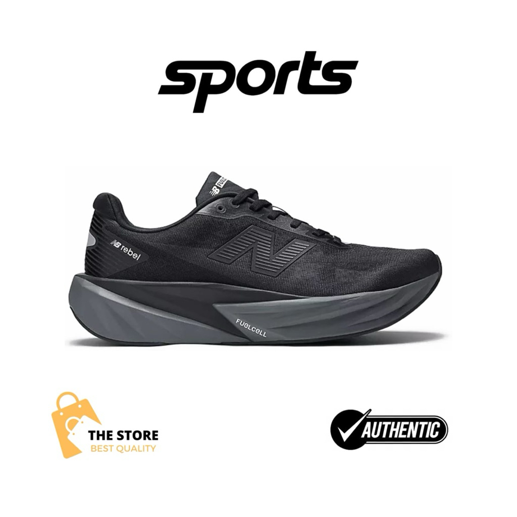 Sepatu Running NB Fuelcell Rebel V5 Black Castlerock