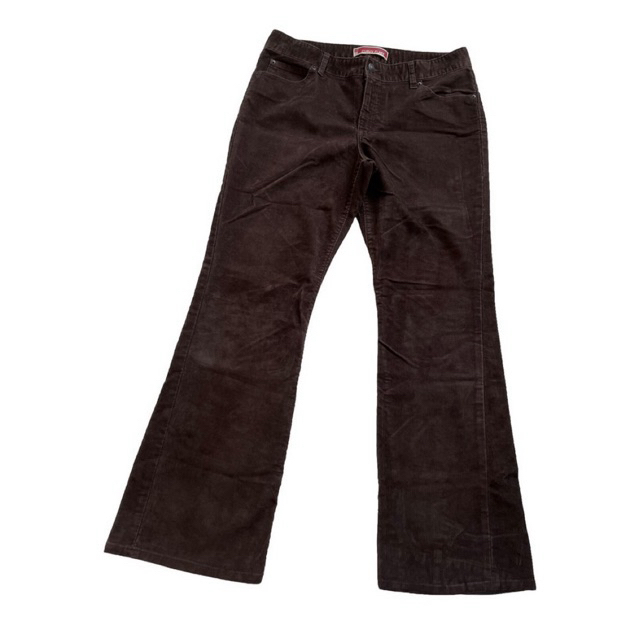 GAP Curvy Flare Corduroy Pants Brown | Celana Jeans Corduroy