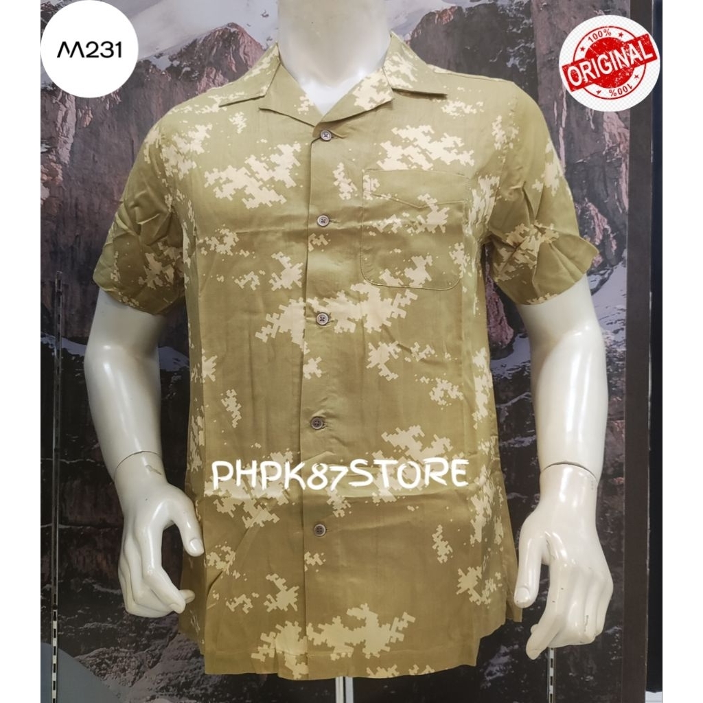 m231 kemeja pendek pria printing original,kemeja pendek hawai