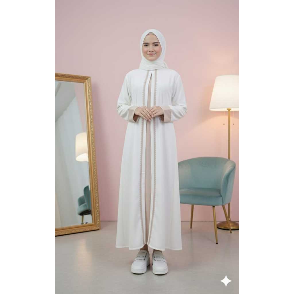 Gamis Abaya kids Hitam Gamis Putih Gamis Anak Perempuan Baju Gamis Kids Gamis Lebaran 2025