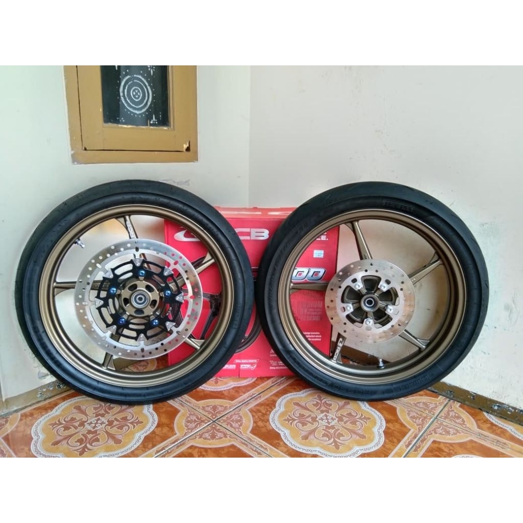 Velg RCB Sp500 Mx_king 185/215-17 sett ban & disc Depan-Belakang