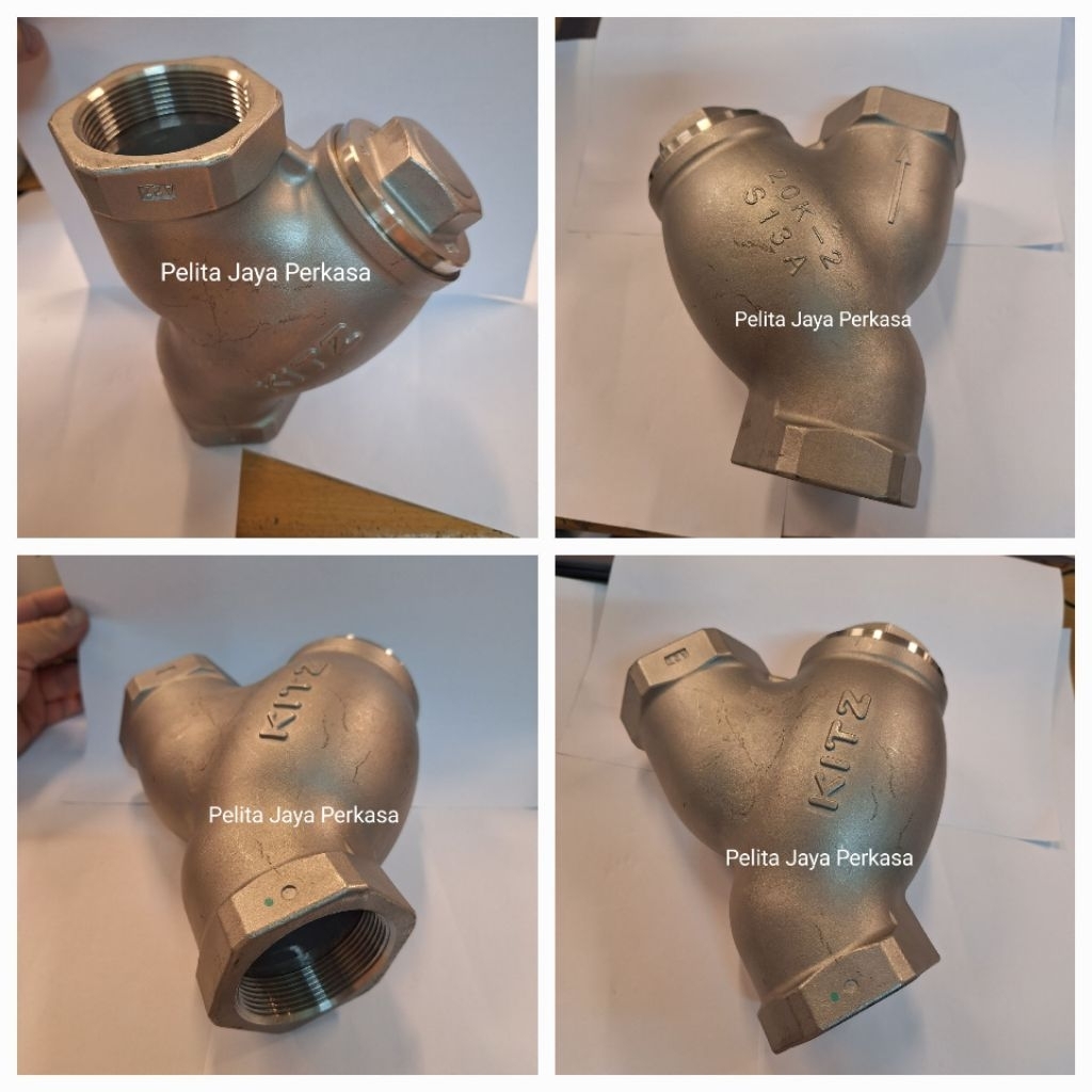 Y Strainer Kitz Stainless Steel 304 20K Drat 2 inch / Strainer Kitz Stainless SS304 Screw DN50 20K