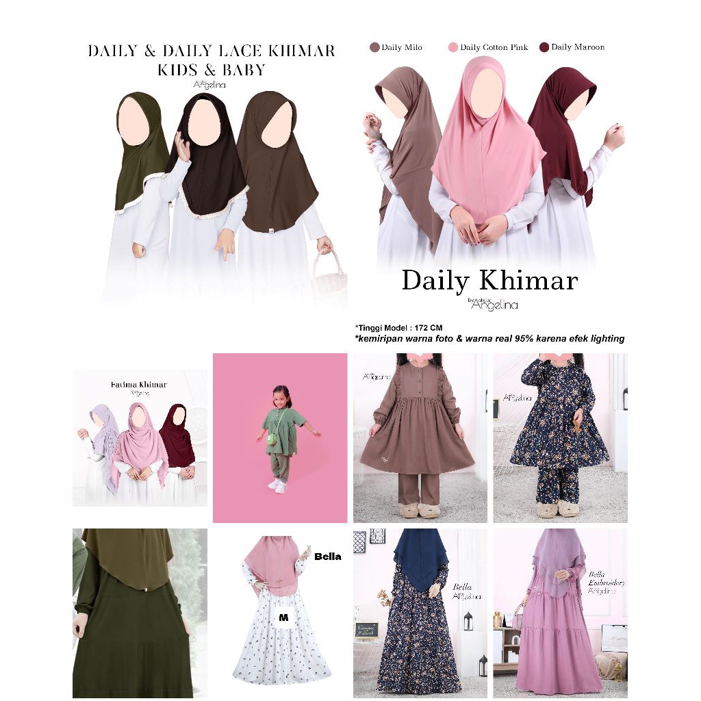 TERLARIS Atelier Angelina Kufah Koko Pria Laki Laki Dewasa / Daily Khimar  /  Khansa Prayer Set Kids