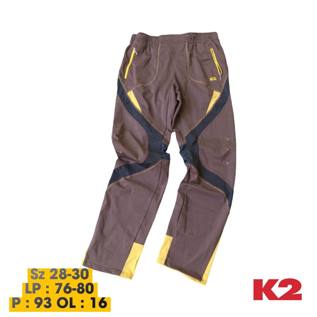 Celana gunung second K2. Logo Bordir.