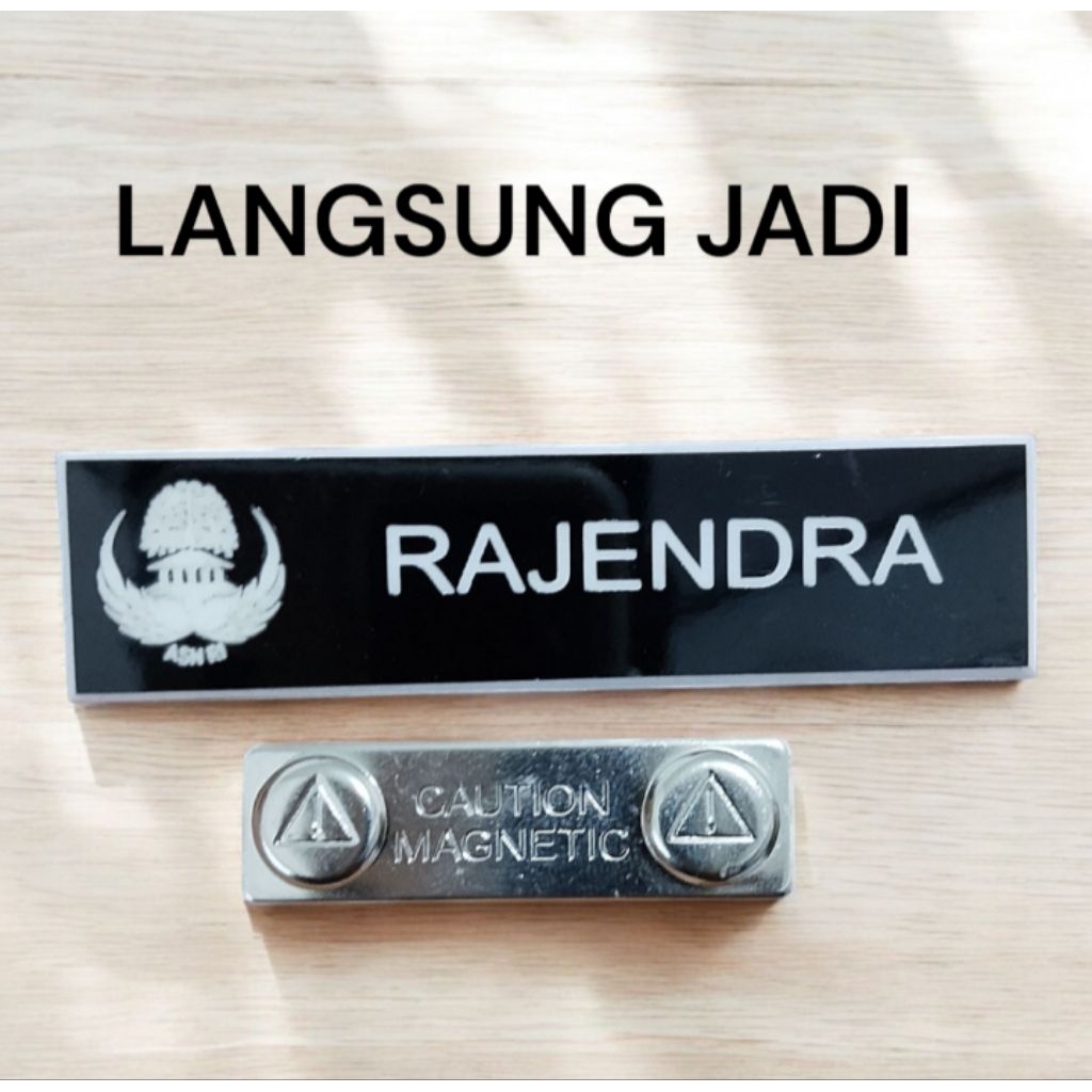 papan nama magnet - name tag magnet logo korpri