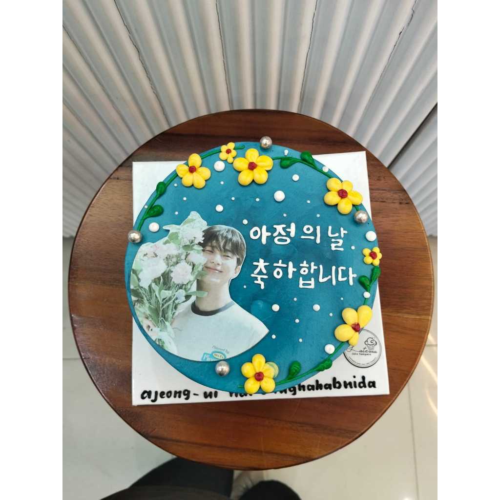 Korean Lunch box printing cake custom Korean cake 10 cm Bento cake 10 cm korean cake kekinian lunch 