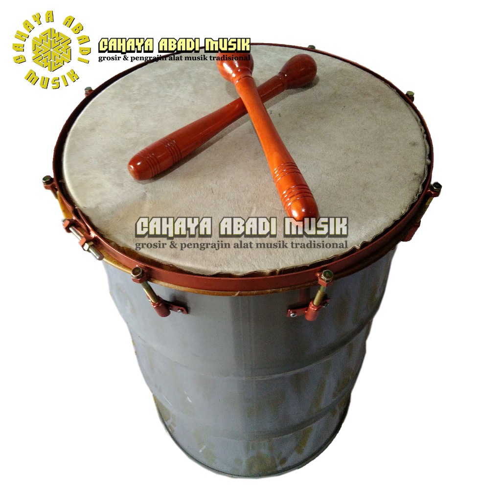 bedug drum tebal  besar kulit kambing & kulit sapi 60cm x 90cm