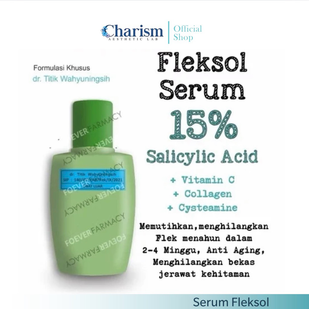 dr Titik Wahyuningsih - Serum Flek - FLEKSOL FORTE - Serum Penghilang Flek - Serum Fleksol