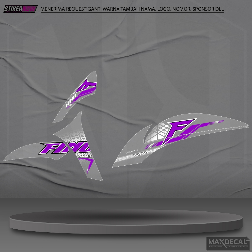 Stiker Variasi Transparan Motor Fino  Striping Fino Bebas Custom