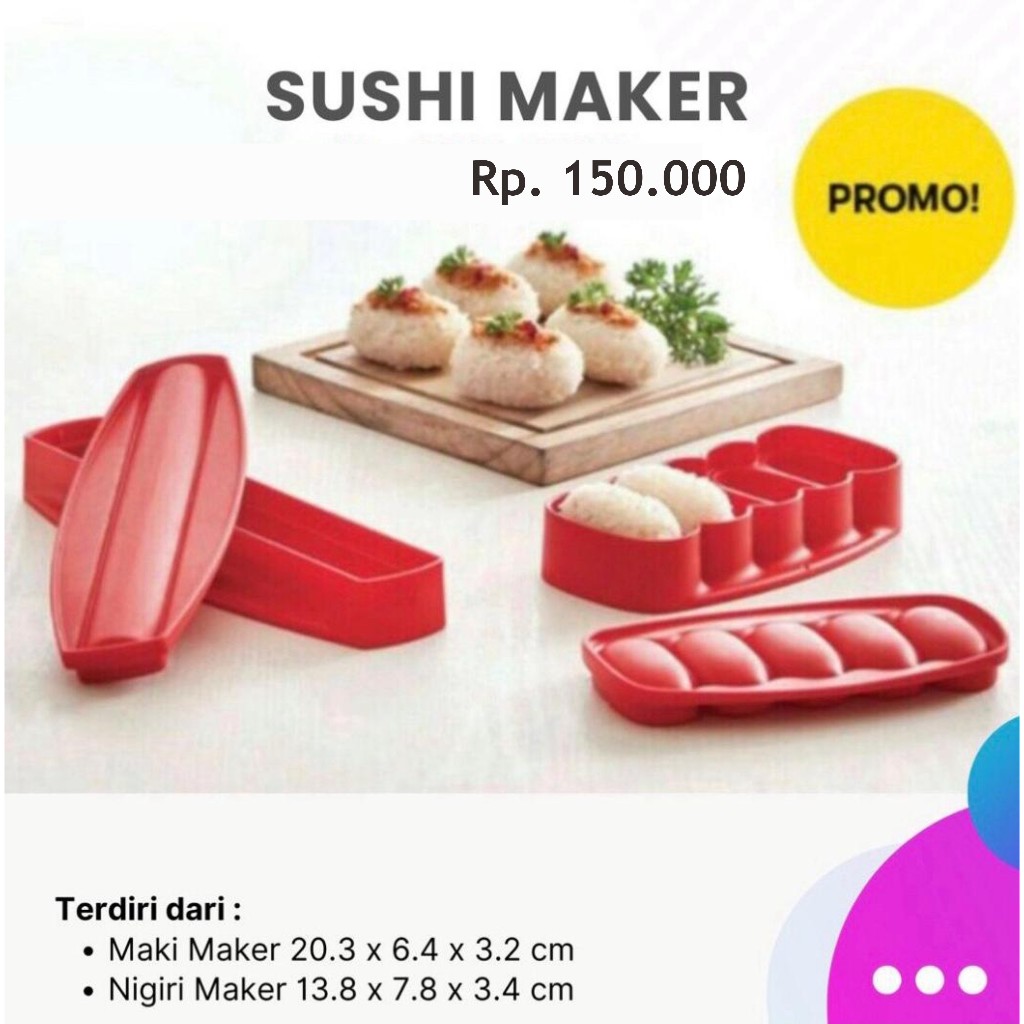 Tupperware Flash Sale - Sushi Maker / Rock N Roll - Harga Promo hanya Rp. 150.000