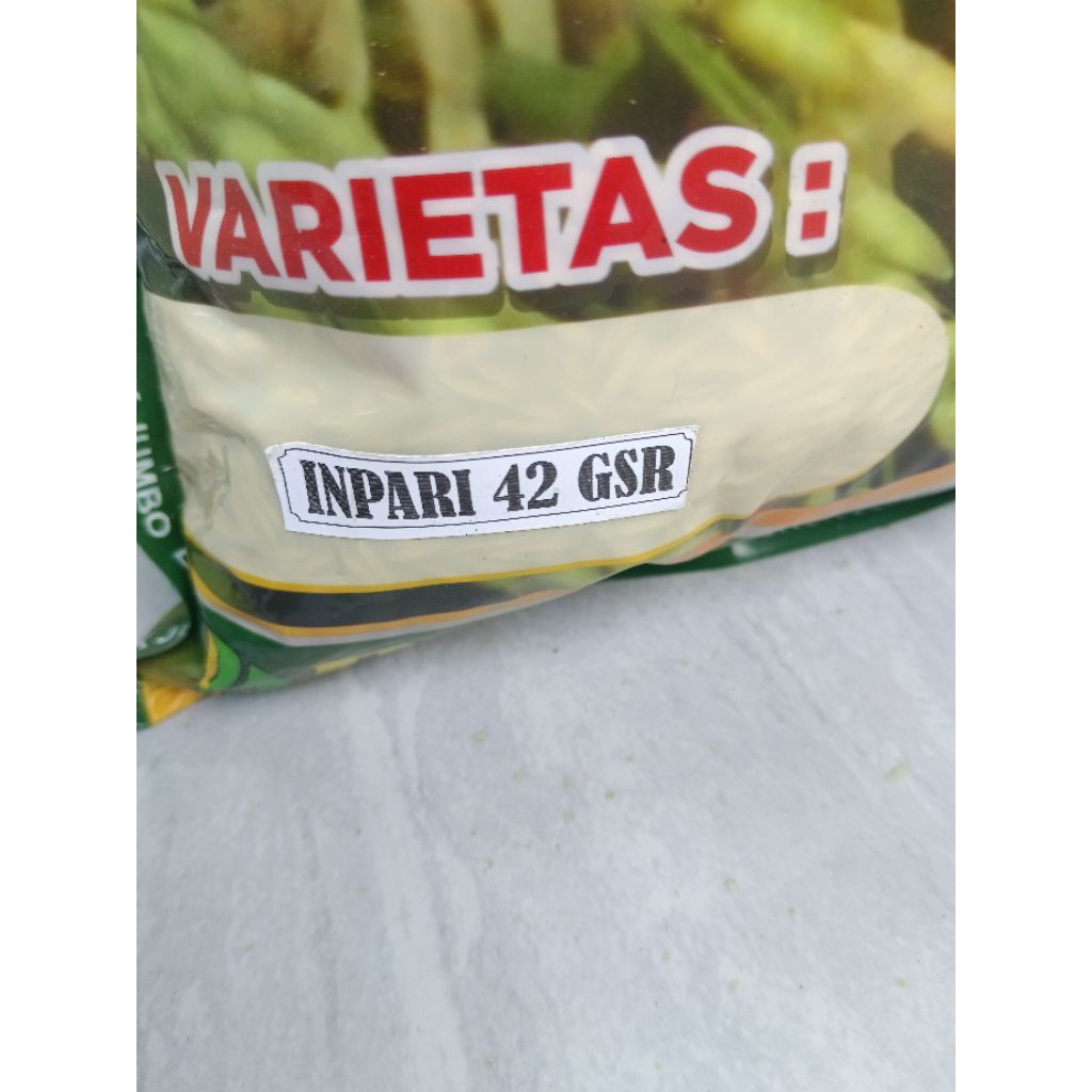 benih padi unggul bersertifikat inpari 42 gsr