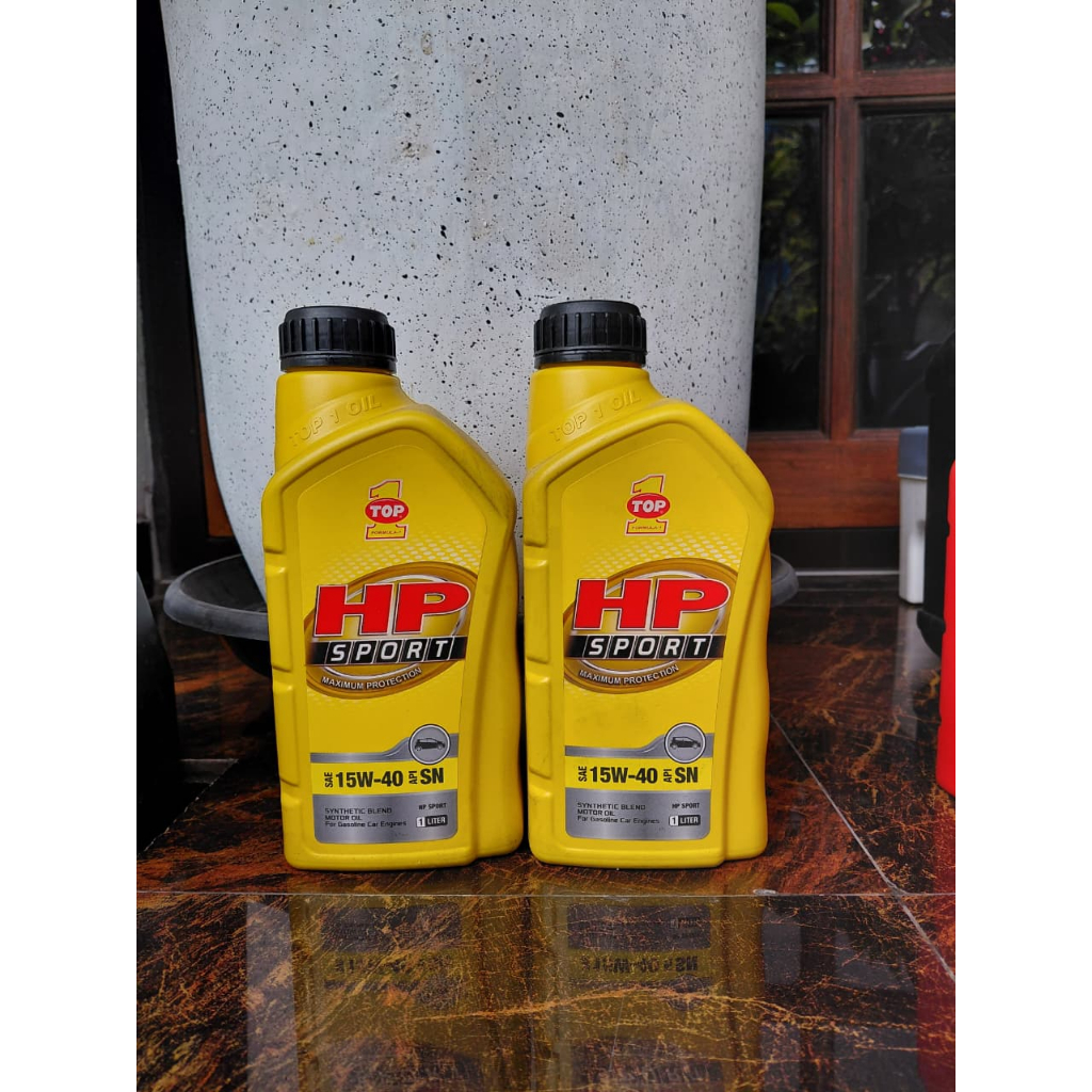 Oli Mobil TOP1 HP Sport 15W-40 API SN Kaleng 1 Liter