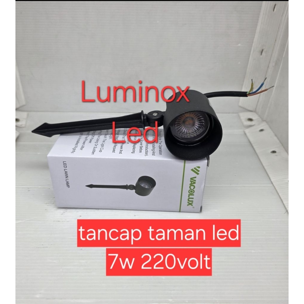 lampu tancap taman led vacolux 7watt 7w / spotlight garden lamp outdoor led 7w 7 watt 220volt
