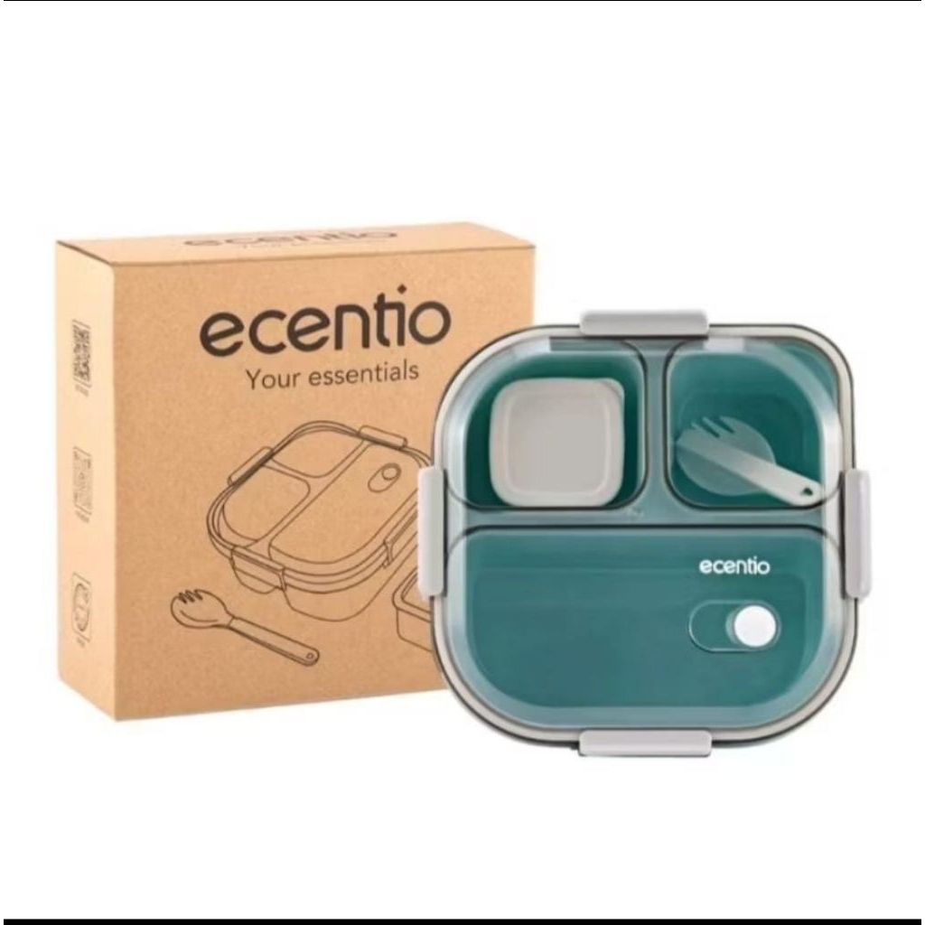 Paket ecentio lunch box kotak makan bekal+tas bekal