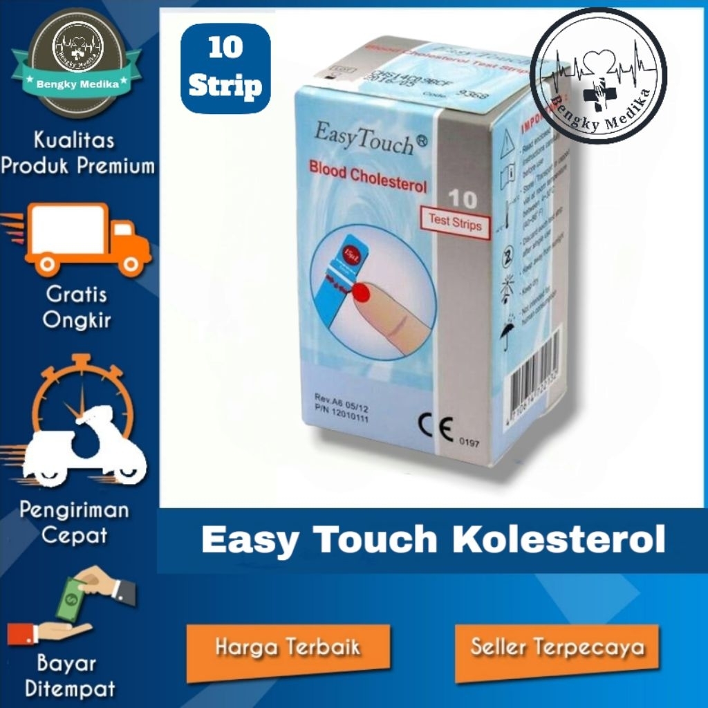 Strip EASY TOUCH Kolesterol  Refill Easy Touch Kolesterol  Strip ET Kolesterol