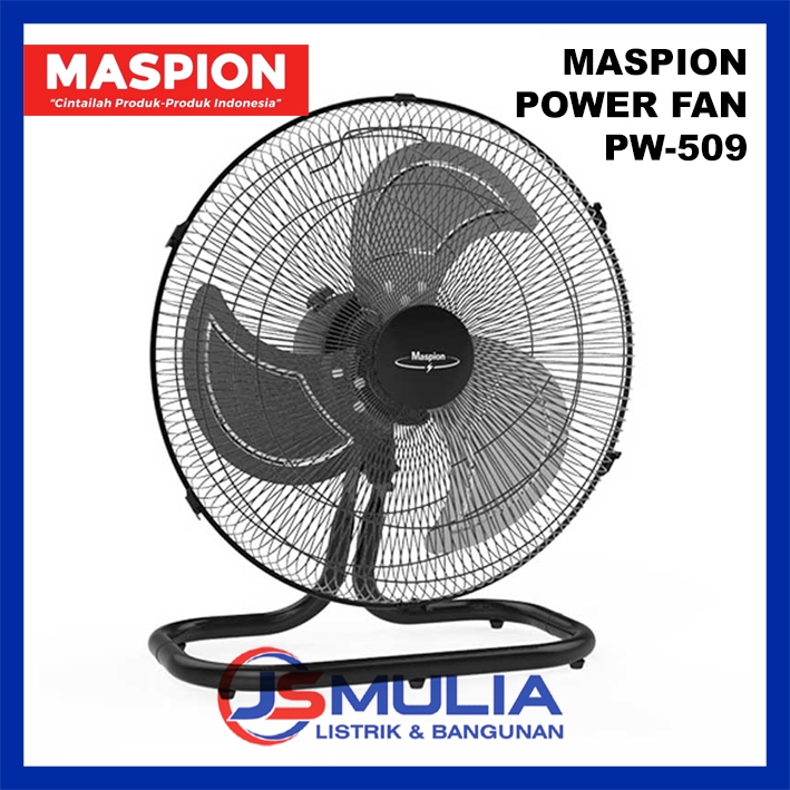 Maspion PW-509 PW 509 POWER FAN / Kipas Angin Besi Meja Duduk Desk Fan 20 Inch 20"