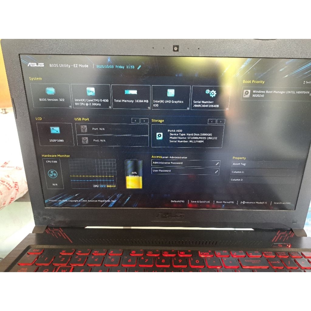 Asus TUF FX504G