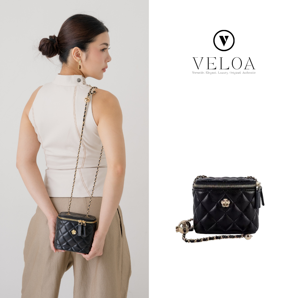 Veloa Selene Bag Tas Selempang Wanita Mini Vanity Sling Bag Formal Korean Style Adjustable Chain Str