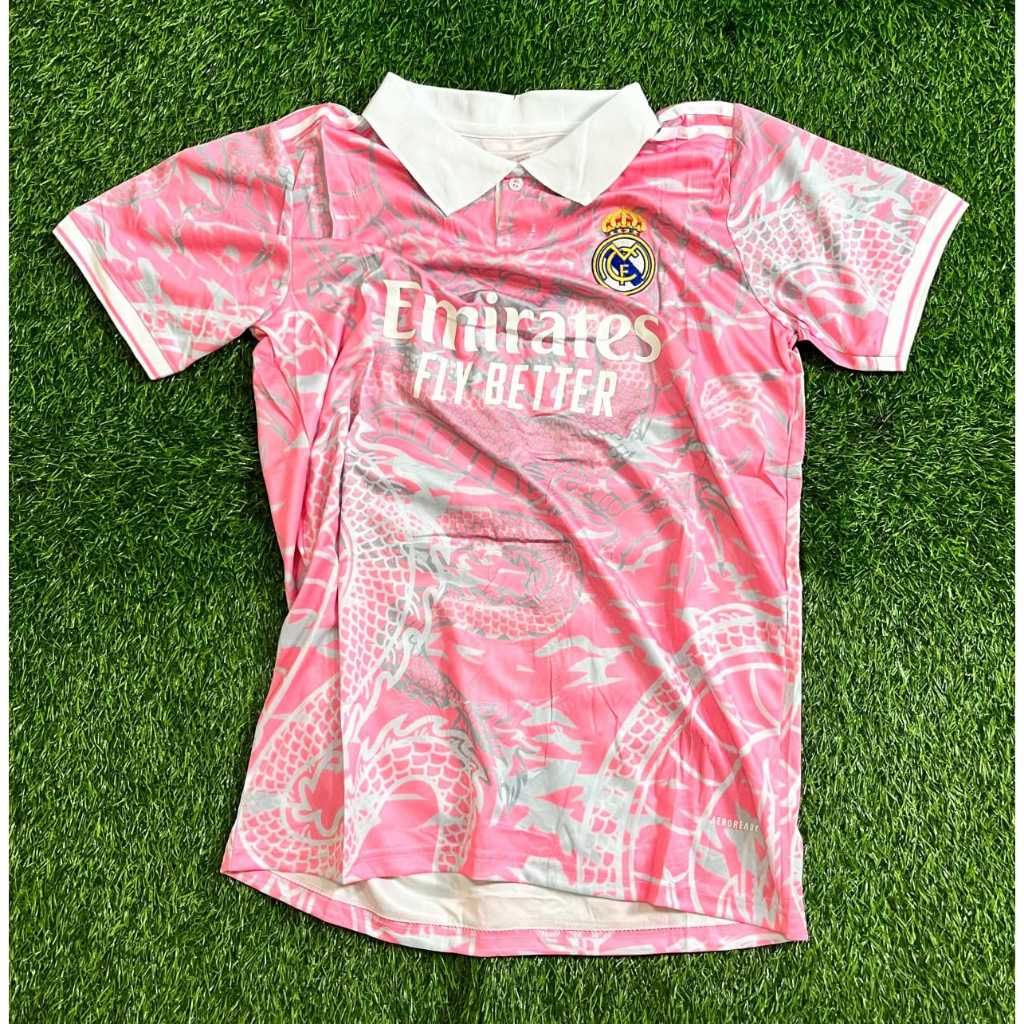 [Fans Issue] Jersey Bola Fans Isssue Special Real Madrid Naga Dragon Pink 2025 / 2026 New Season