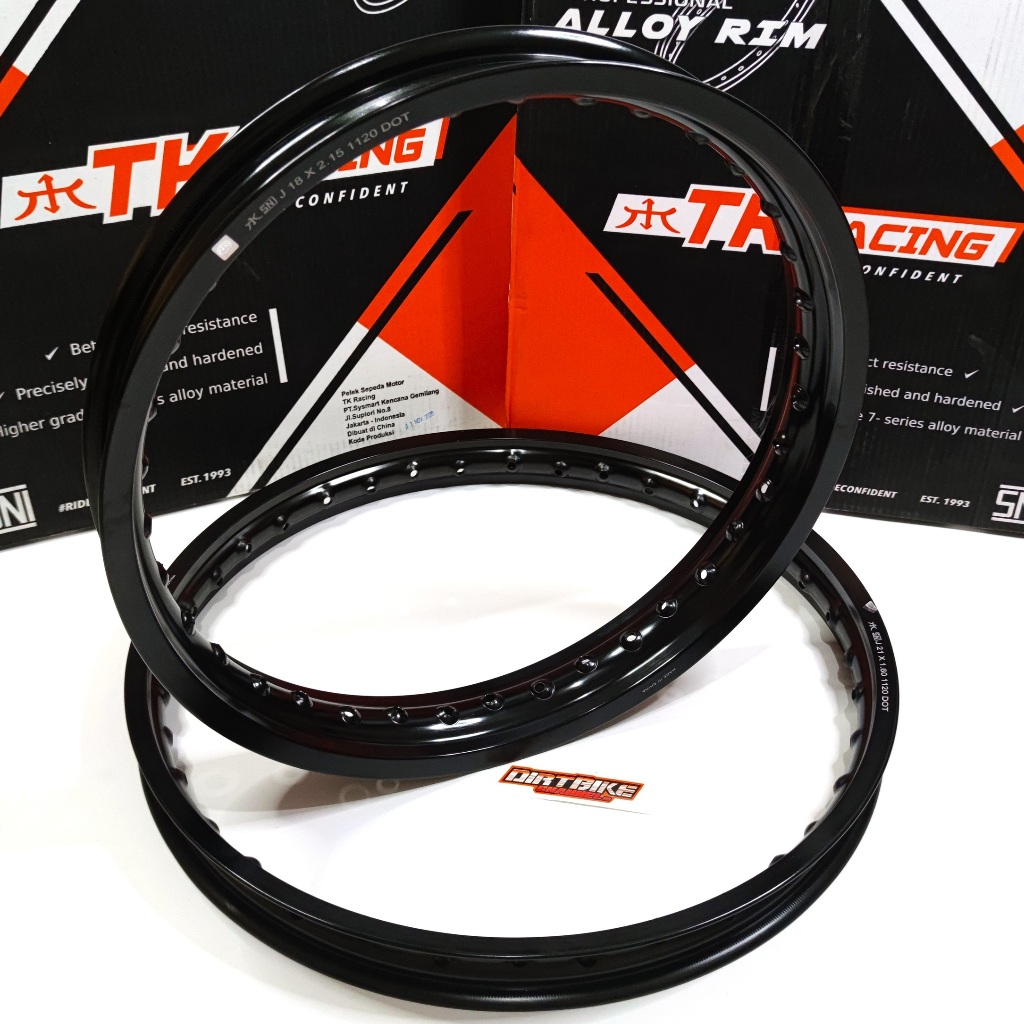 VELG TK RACING JAPAN 18 21 Lubang 28 Hole 28 Velg KLX DTRACKER GTX Custom Trail MX