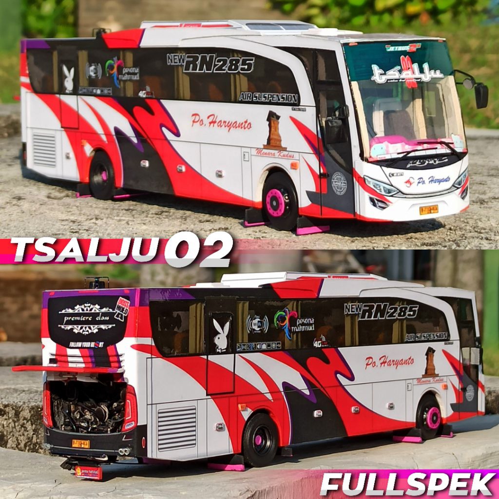 MINIATUR BUS SKALA 1:50 PO HARYANTO TSALJU FULLSPEK