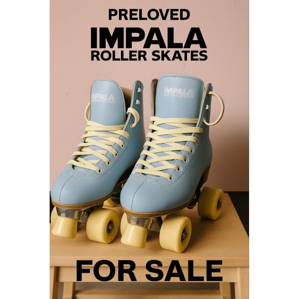 IMPALA ROLLER SKATE SKY BLUE YELLOW -PRELOVED