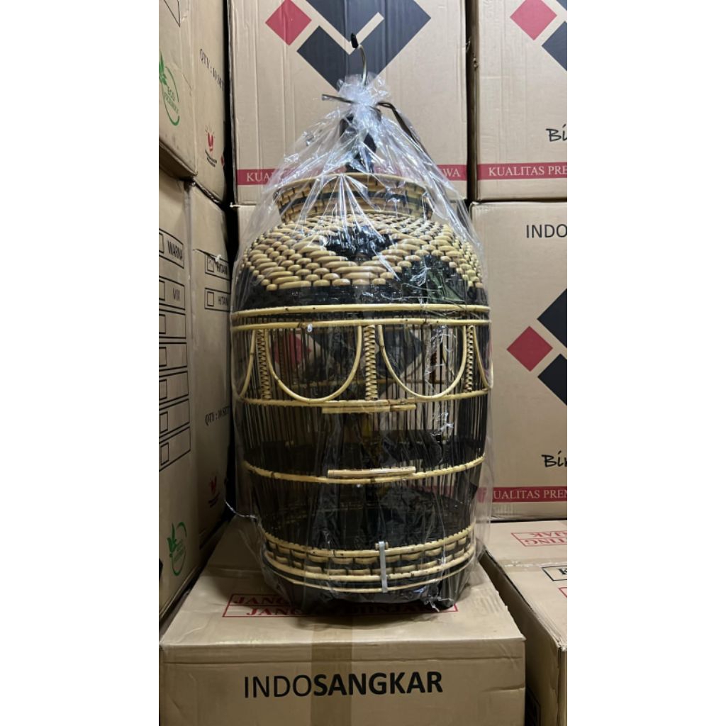 sangkar kutut rotan sintetis