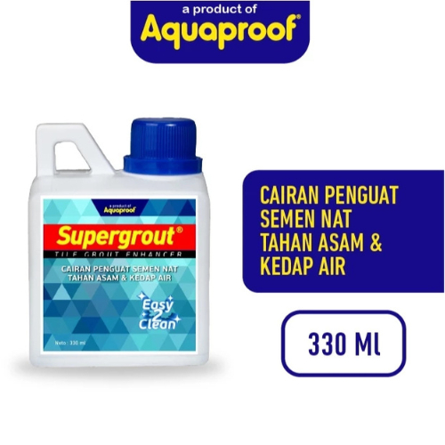 Cairan penguat semen nat SUPERGROUT TILE GROUT ENHANCER 330 ml, Nat Keramik, Cairan Semen Nat