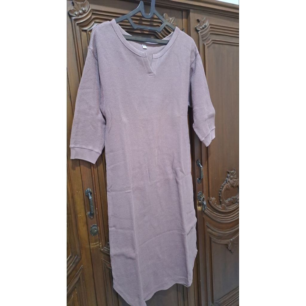 Prelove Waffle Knit Tunik Dress Uniqlo