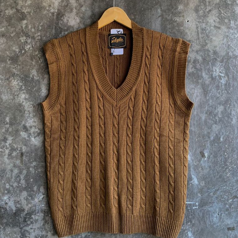 Vest Rajut Wanita Premium Rompi Knit Terbaru VEST CABLE Classic Outerwear