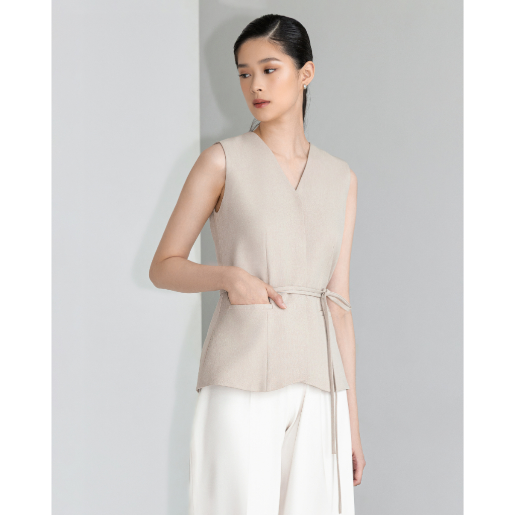 FLOMORS - RAERA TOP BEIGE