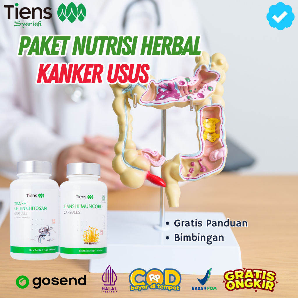 TIENS Tcm Herbal China Kanker Radang Usus Besar Buntu Fitofarmaka Bpom Halal Original