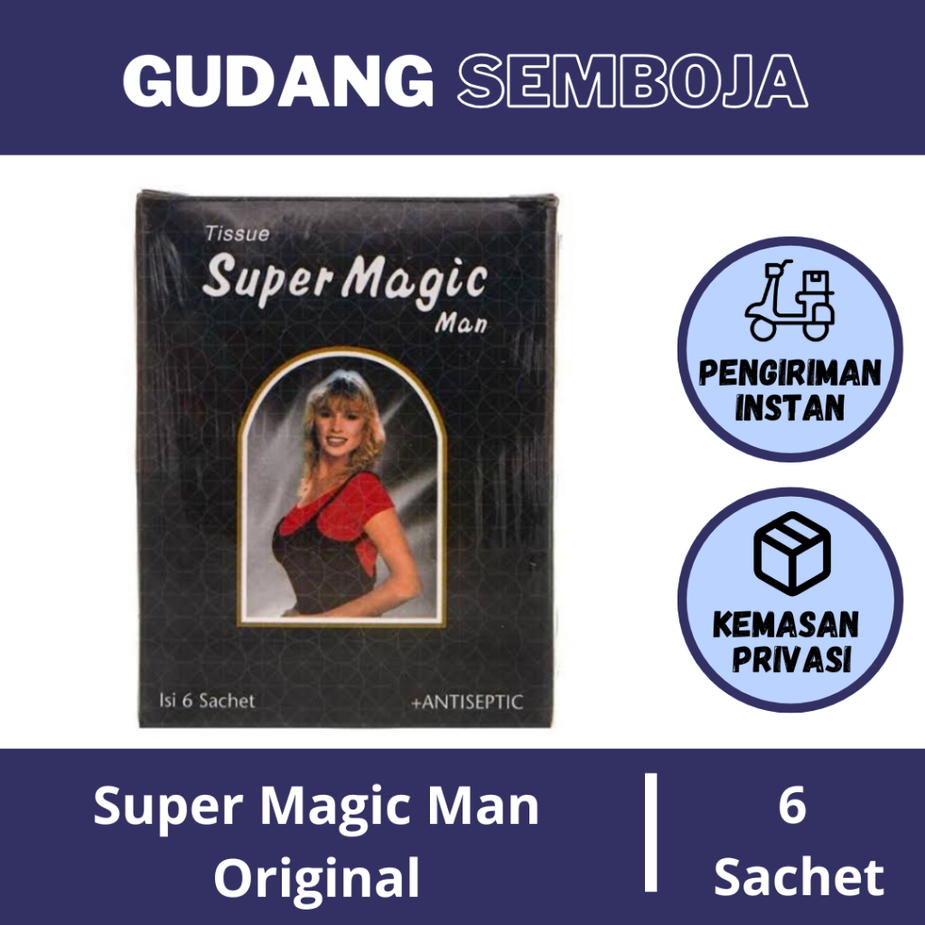 Tissue Super Magic Man / Tisu Magic Antiseptik